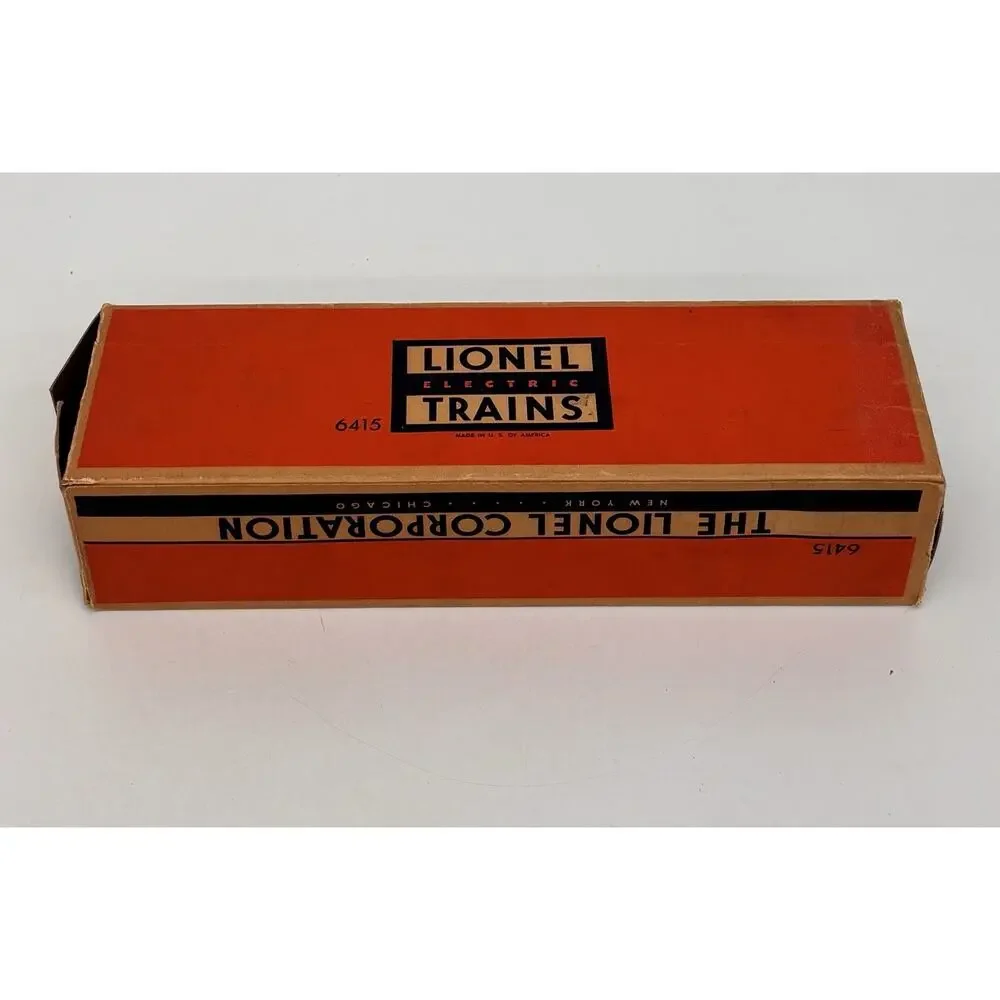 Lionel Postwar Sunoco Triple 3 Dome Tank Car 6415 w/ Original Box Variation B